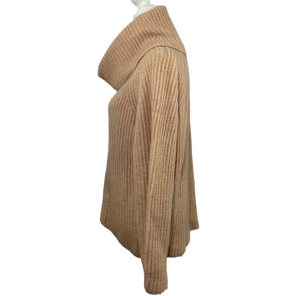 J. Crew Point Sur Light Pink Wool Mohair Blend Oversized Turtleneck Swea… - Picture 2 of 8